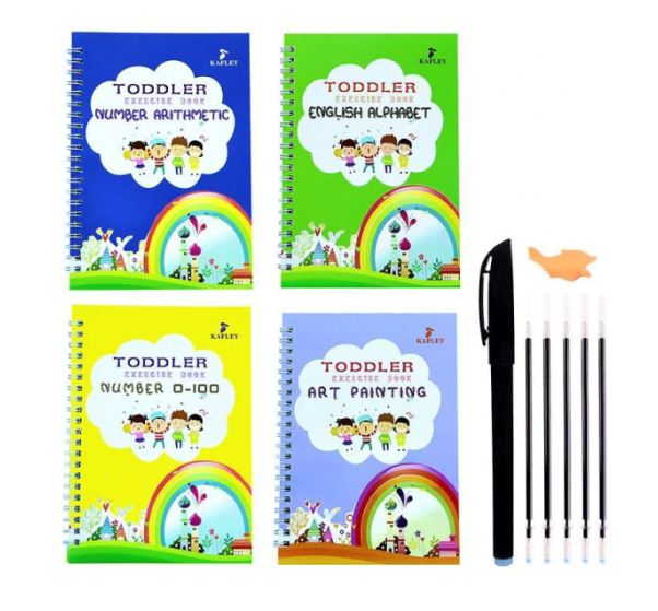 Magisch herschrijfbaar oefenboek voor kids