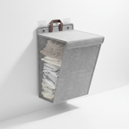 Opvouwbare wandhouder wasmand