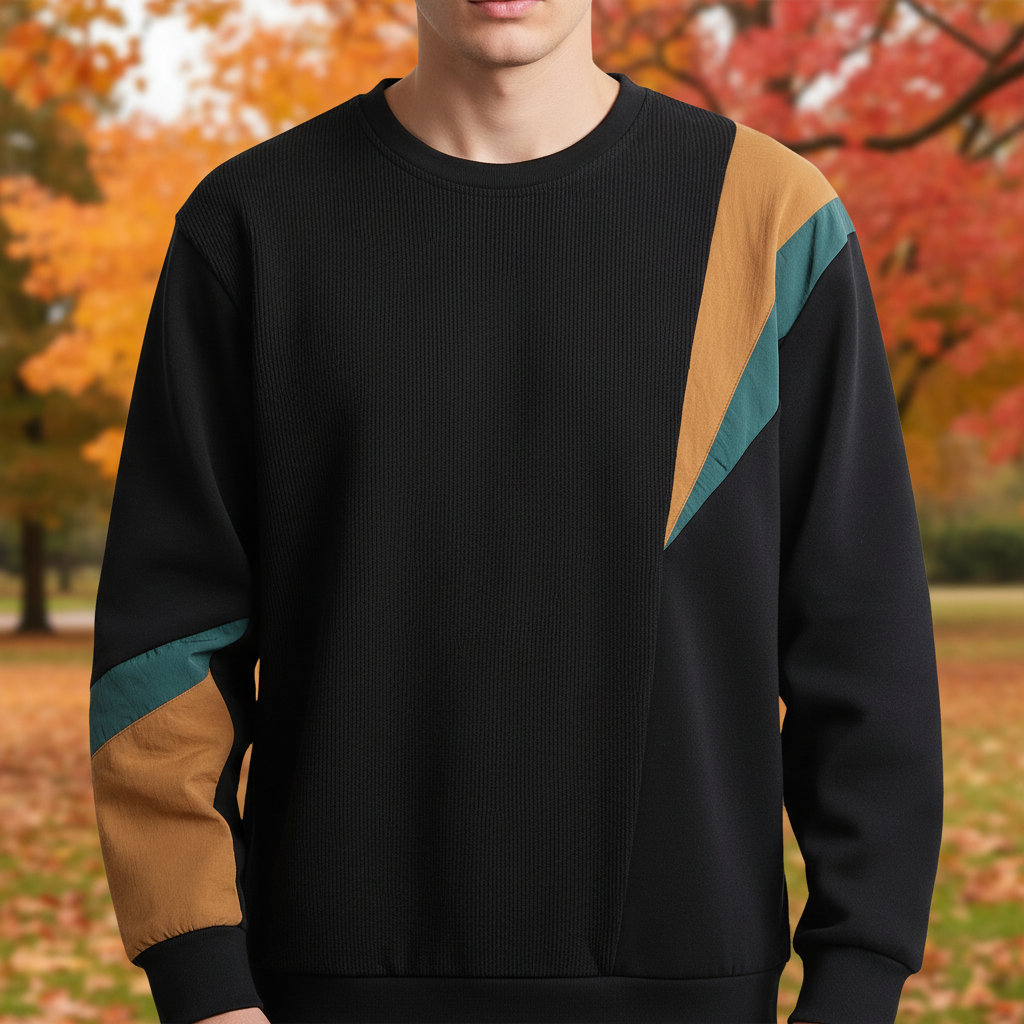Kleur-Block design trui
