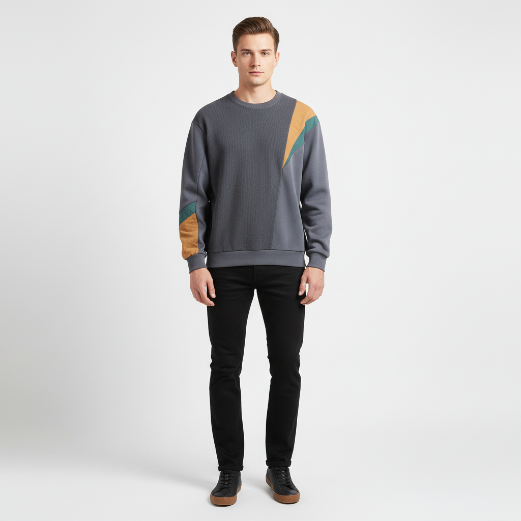 Kleur-Block design trui