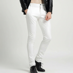 Faux leder herenbroek