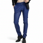 Faux leder herenbroek