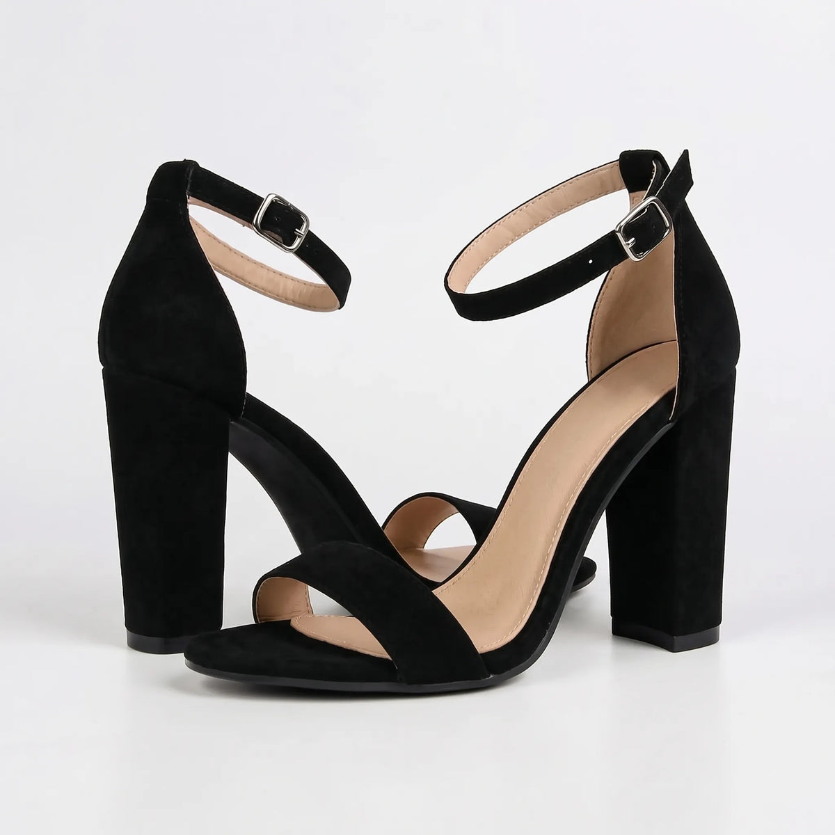 Feestelijke blokhaksandalen