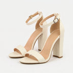 Feestelijke blokhaksandalen