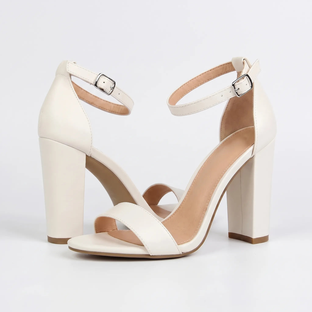Feestelijke blokhaksandalen
