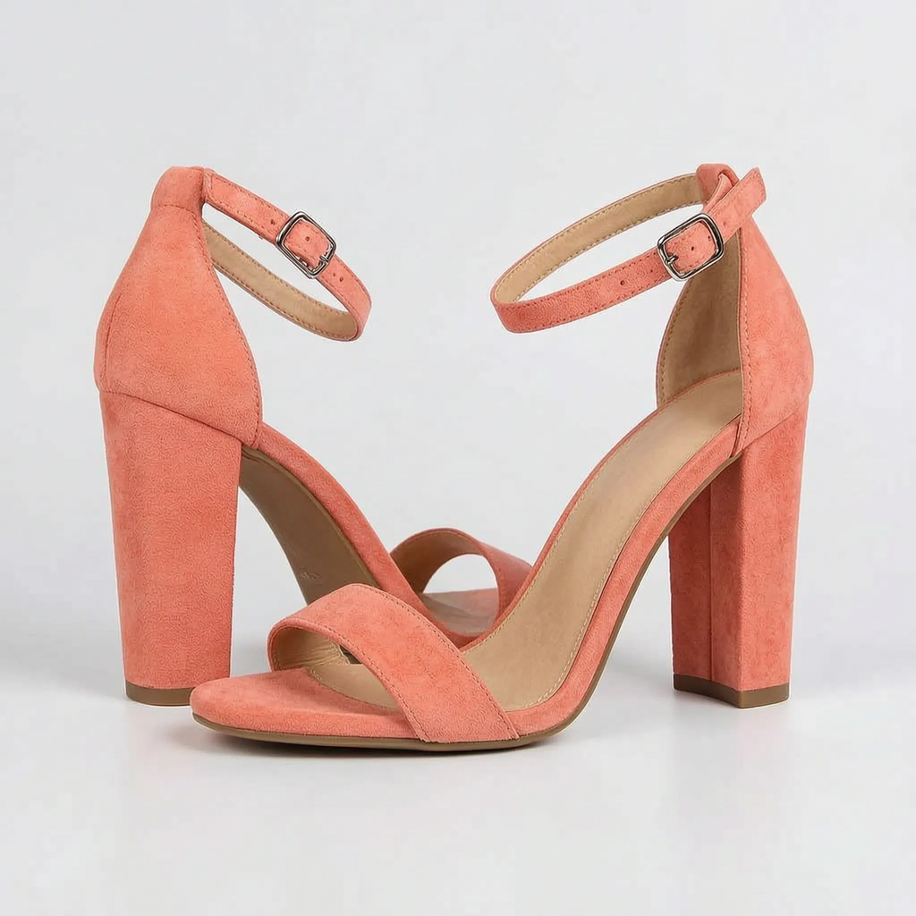 Feestelijke blokhaksandalen