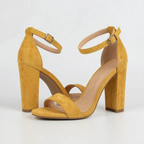 Feestelijke blokhaksandalen