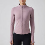 Figuuraccentuerende activewearjacke van stretch