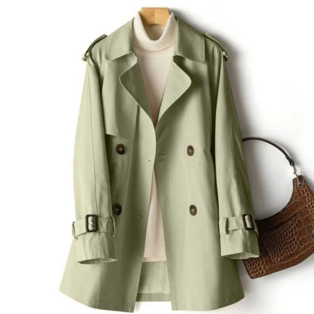 Lange dames trenchcoat – Liva