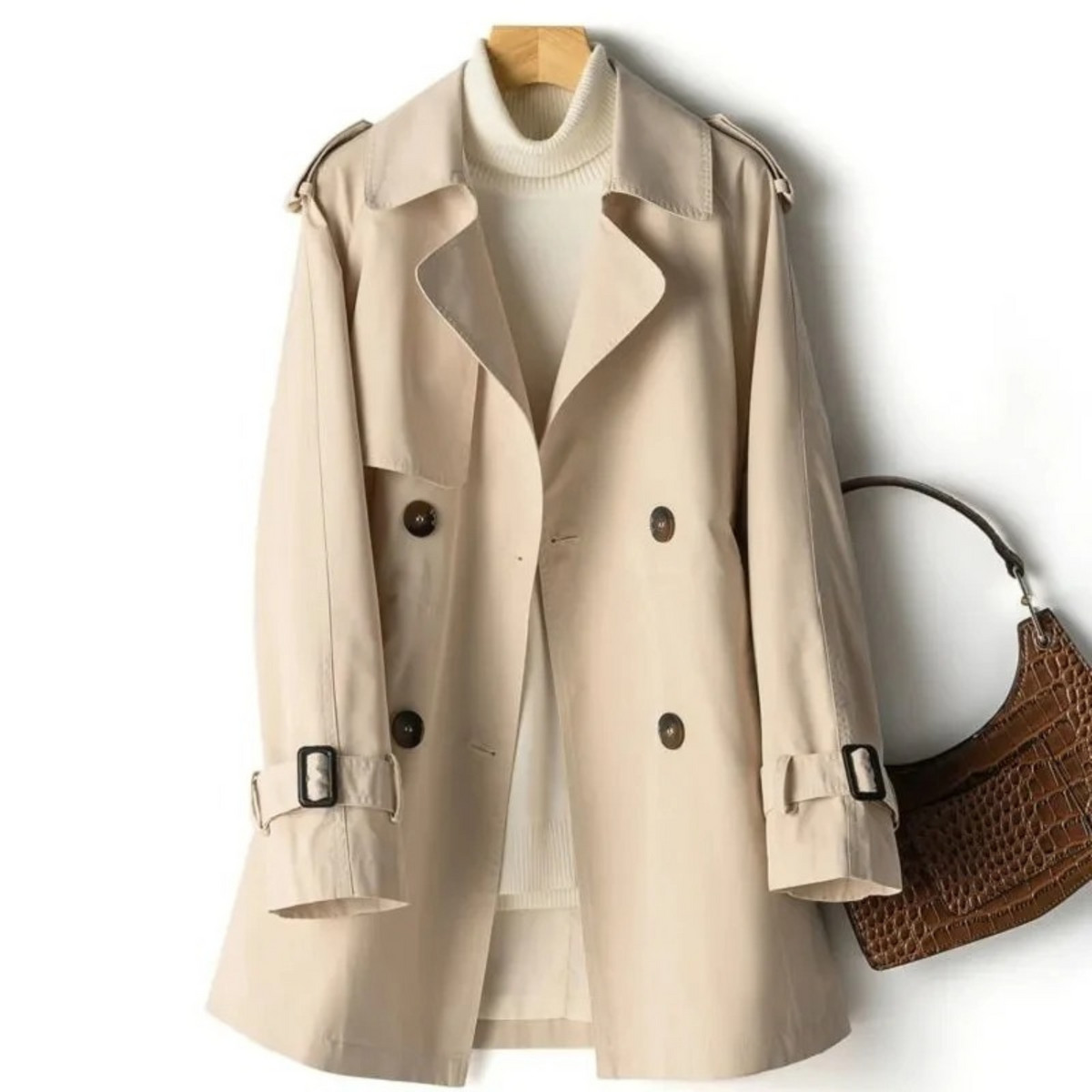 Lange dames trenchcoat – Liva