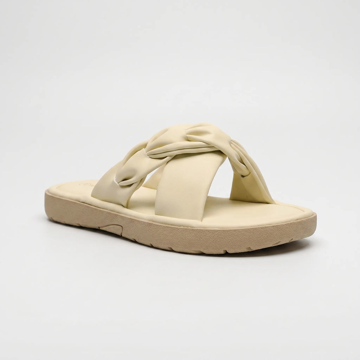 Platte instapsandalen