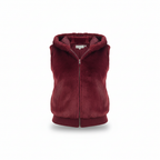 Fluffy vest met capuchon