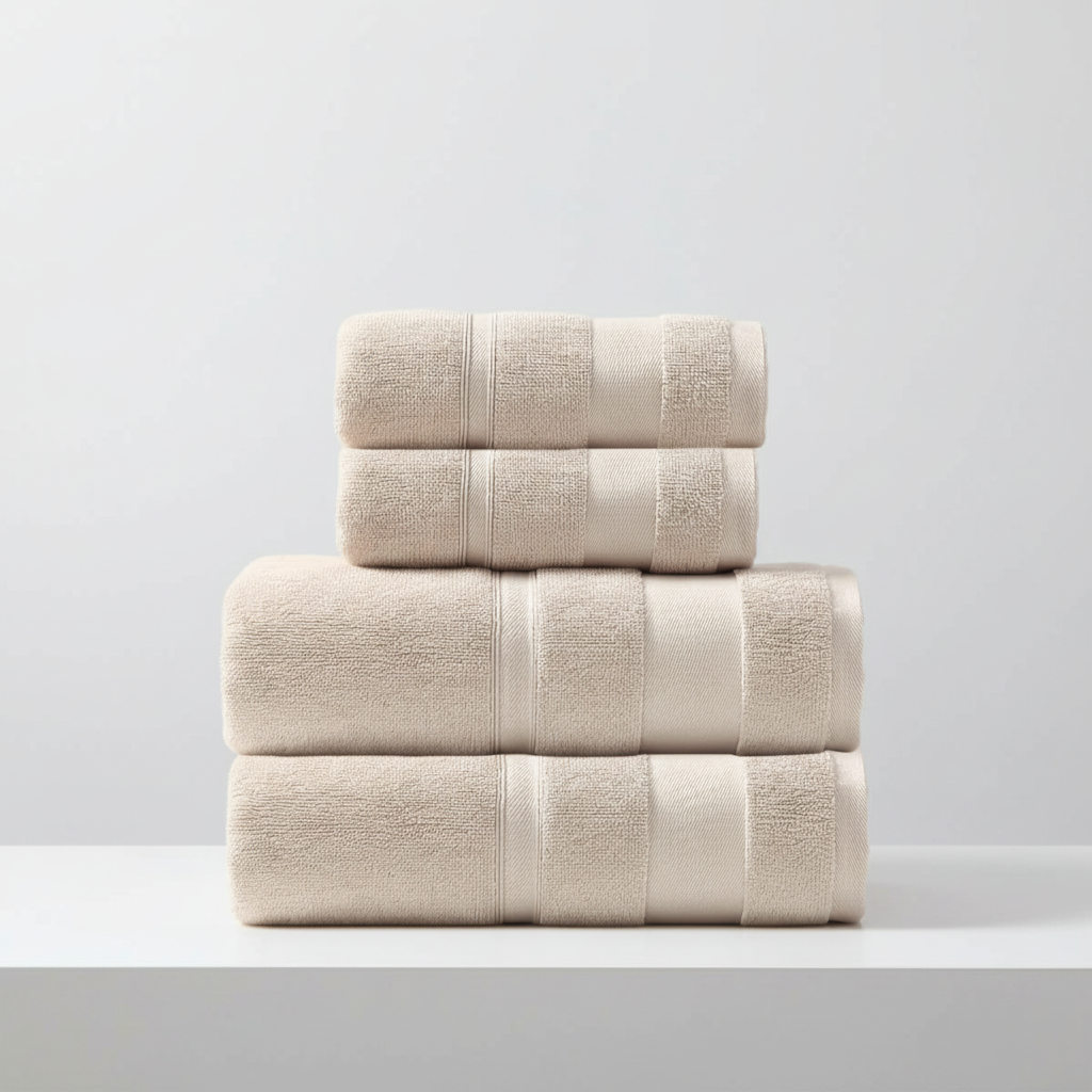 Fluffy handdoek set