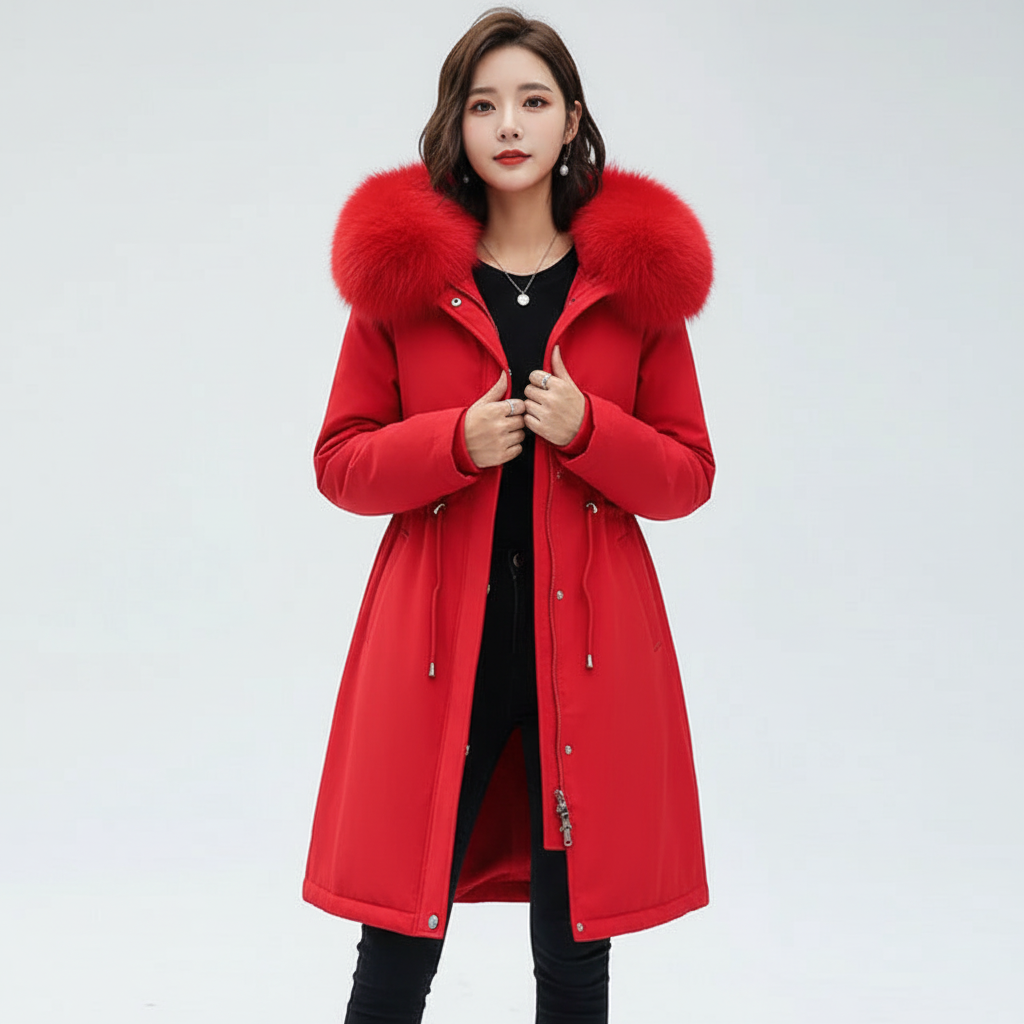 Fleece parka met kapuze — afbeelding 10