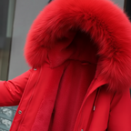Fleece parka met kapuze