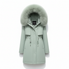Fleece parka met kapuze