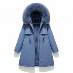 Fleece parka met kapuze