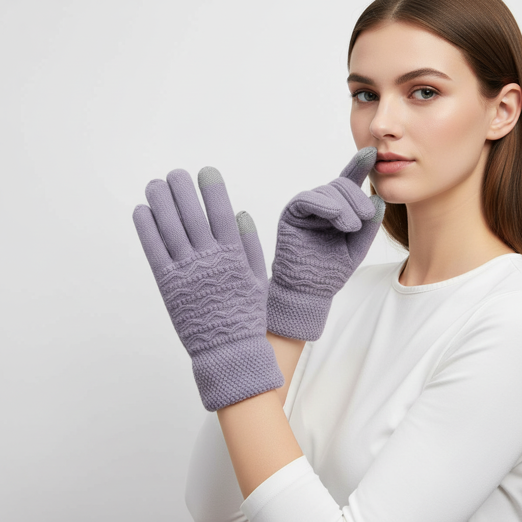 Fleece gevoerde touchscreen handschoenen