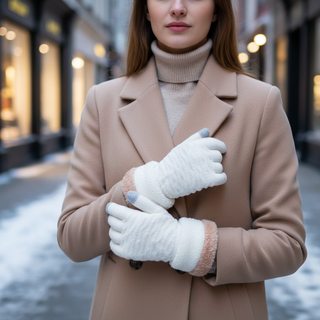 Fleece gevoerde touchscreen handschoenen