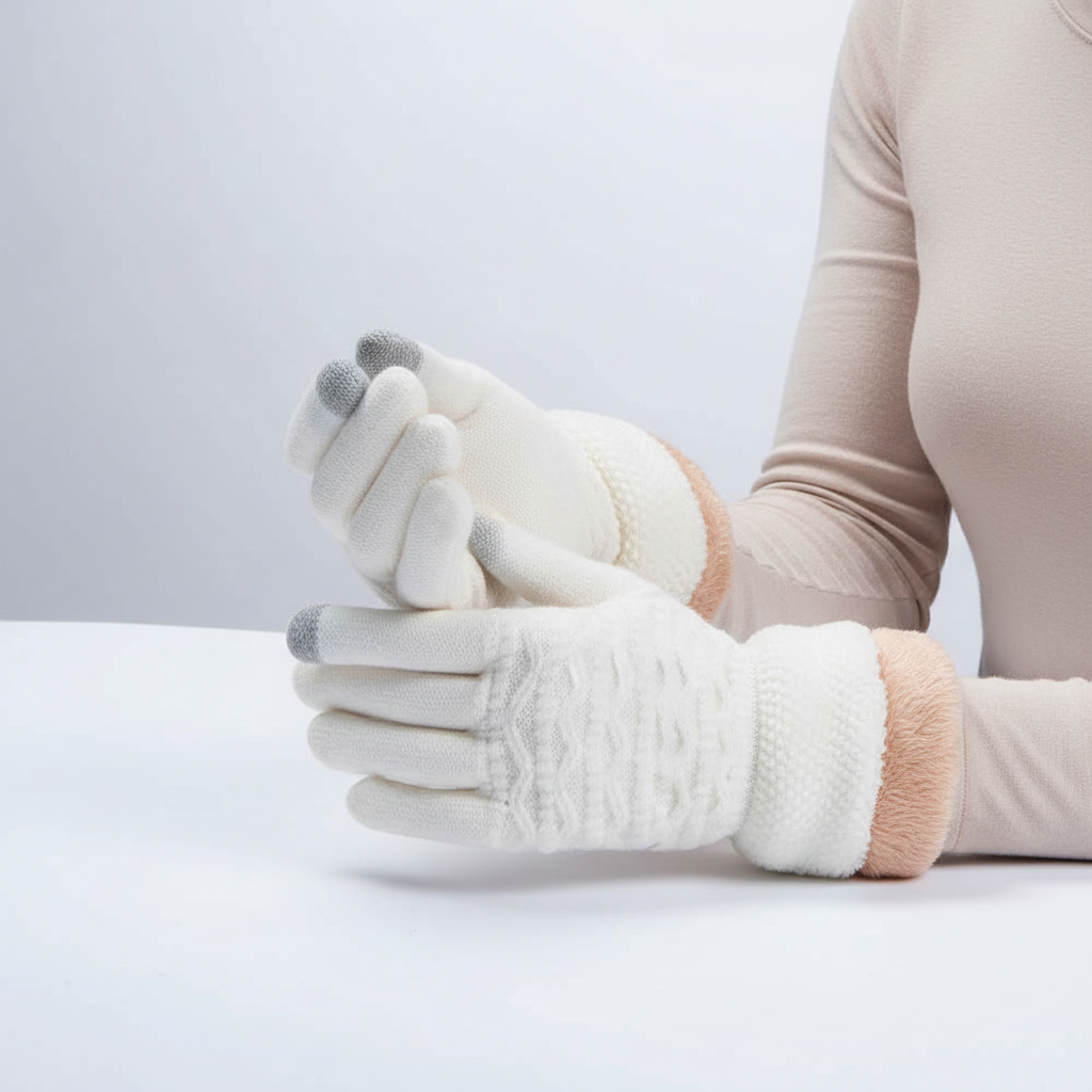 Fleece gevoerde touchscreen handschoenen