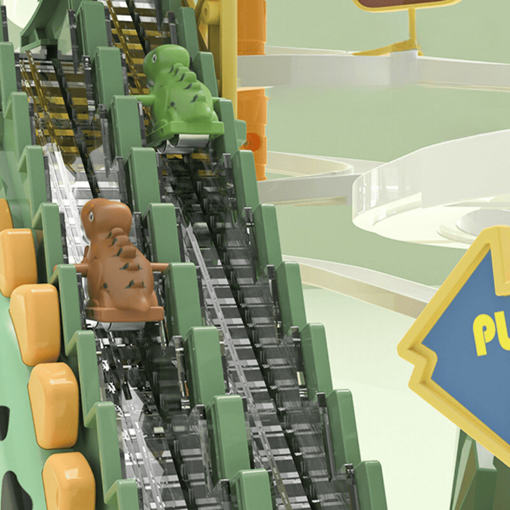 Springtrampoline met dinosaurusmotief