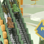 Springtrampoline met dinosaurusmotief
