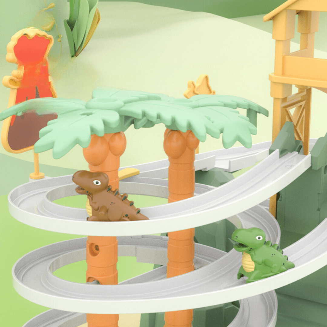 Springtrampoline met dinosaurusmotief