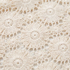Gebreid vest met bloemen