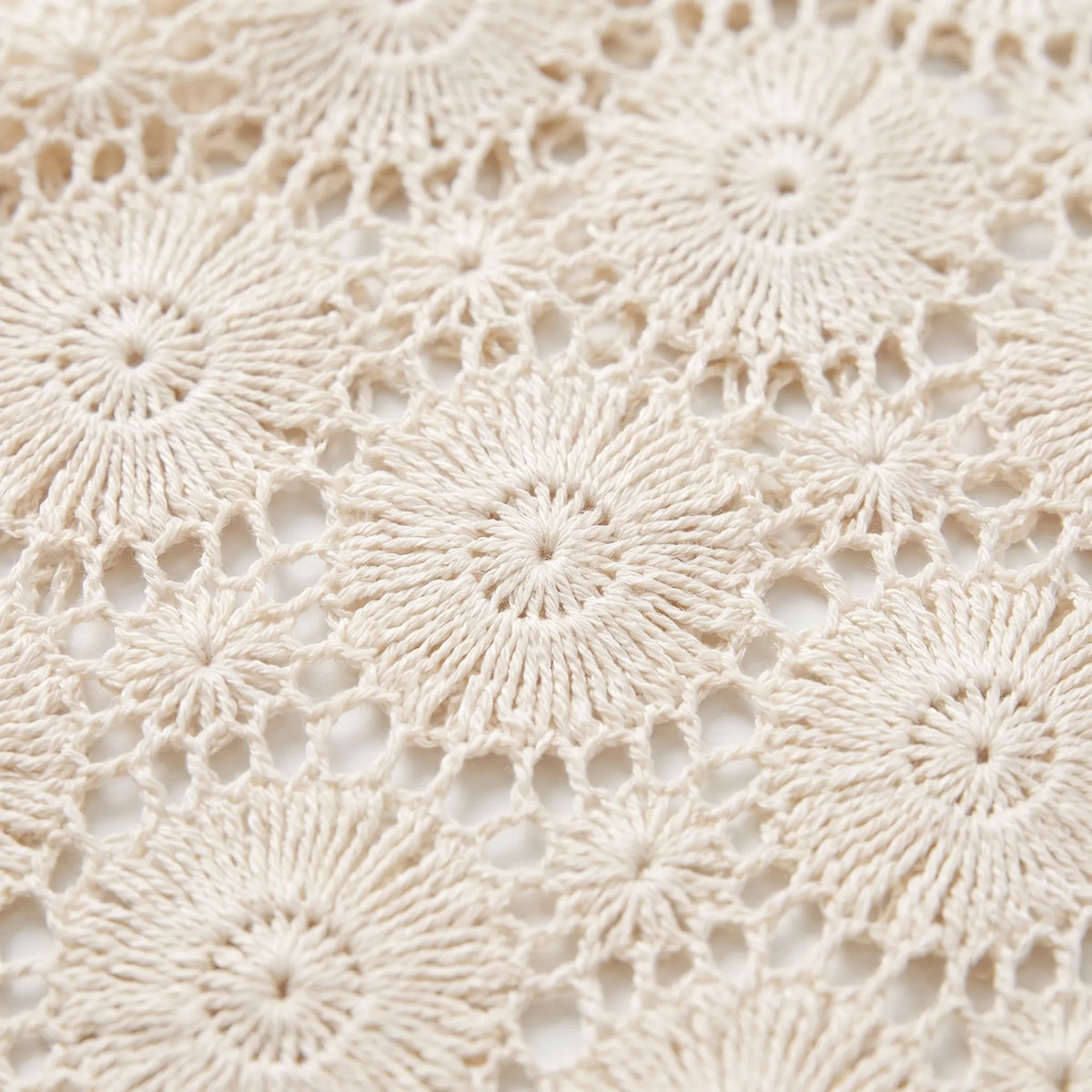 Gebreid vest met bloemen
