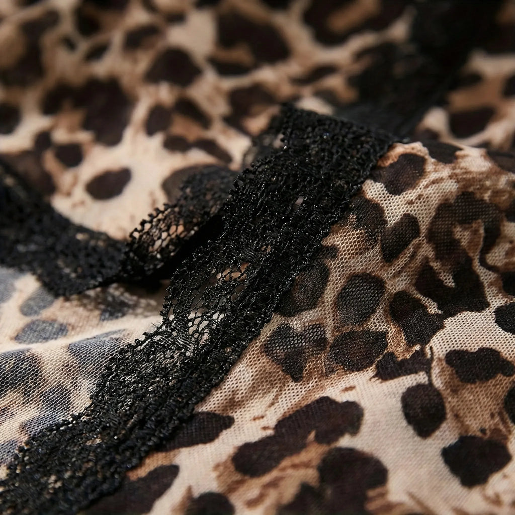 Luchtige cami-top met panterprint — afbeelding 9