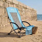 Opvouwbare strandstoel met hoge rugleuning — afbeelding 6