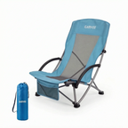 Opvouwbare strandstoel met hoge rugleuning