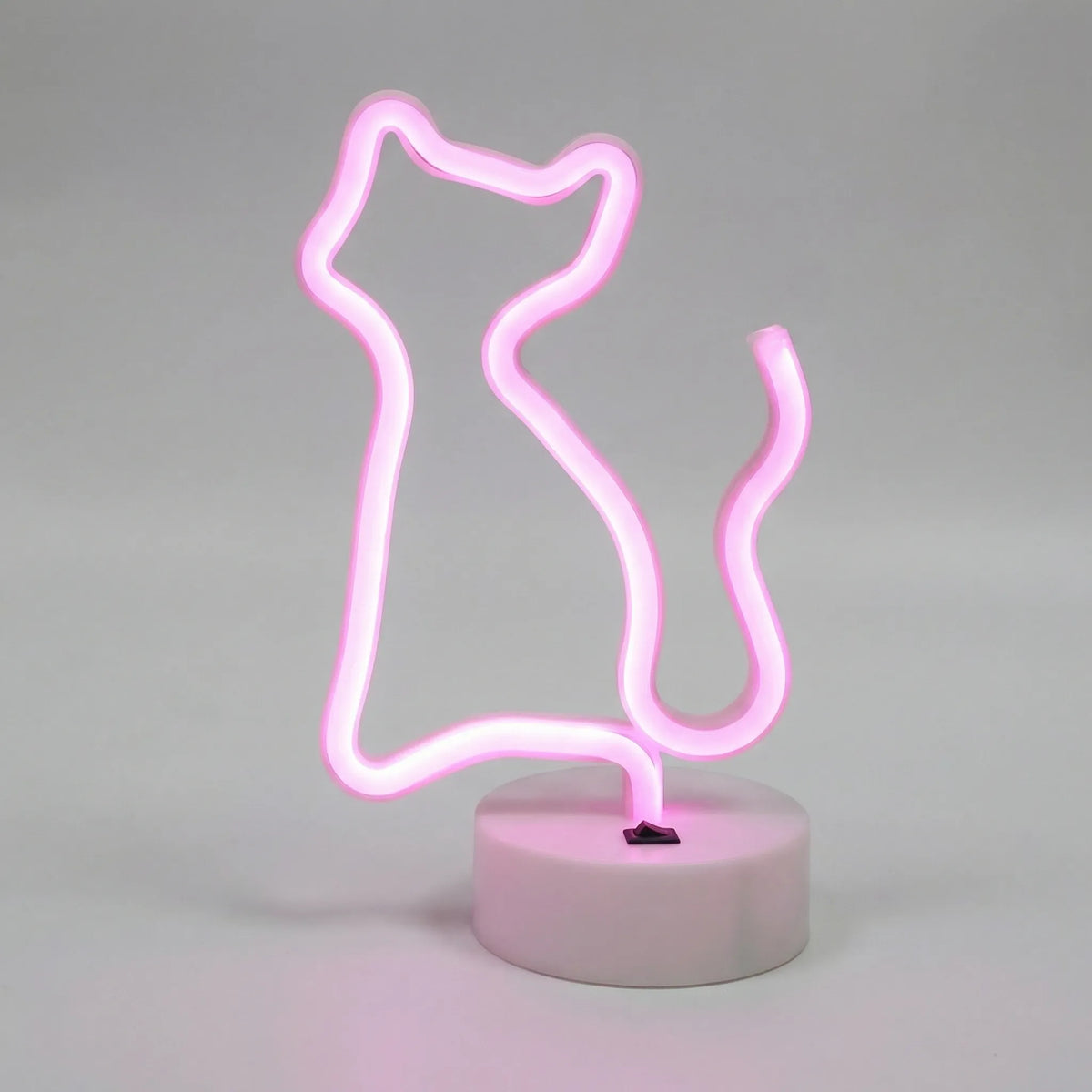 Vrijstaande neon-tafellamp