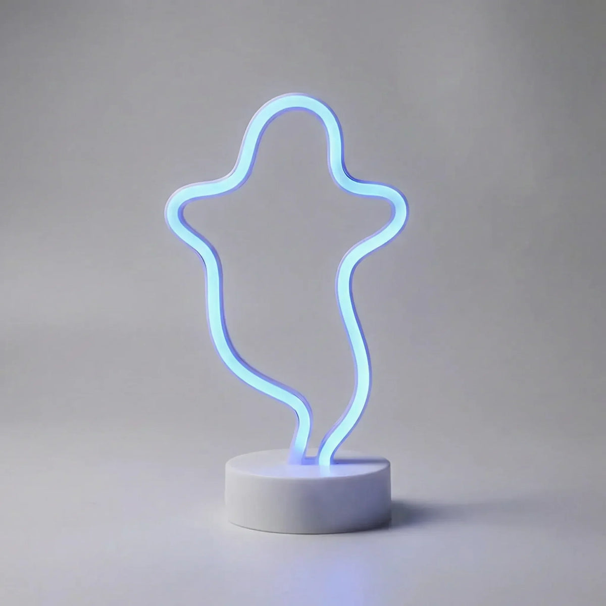 Vrijstaande neon-tafellamp