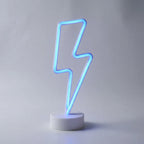 Vrijstaande neon-tafellamp