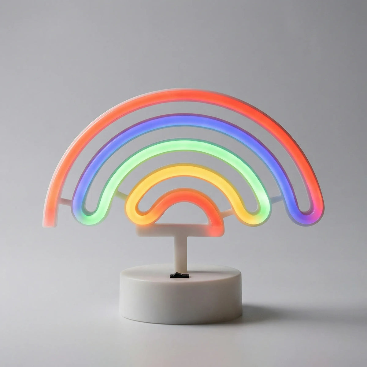 Vrijstaande neon-tafellamp