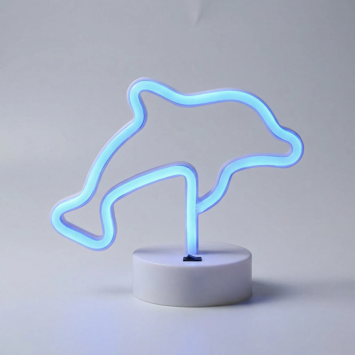Vrijstaande neon-tafellamp