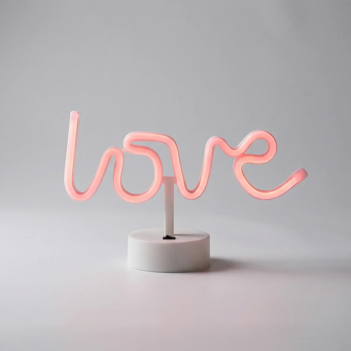 Vrijstaande neon-tafellamp