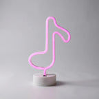 Vrijstaande neon-tafellamp