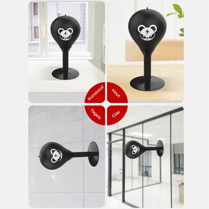 Boksbal met krachtige zuignap