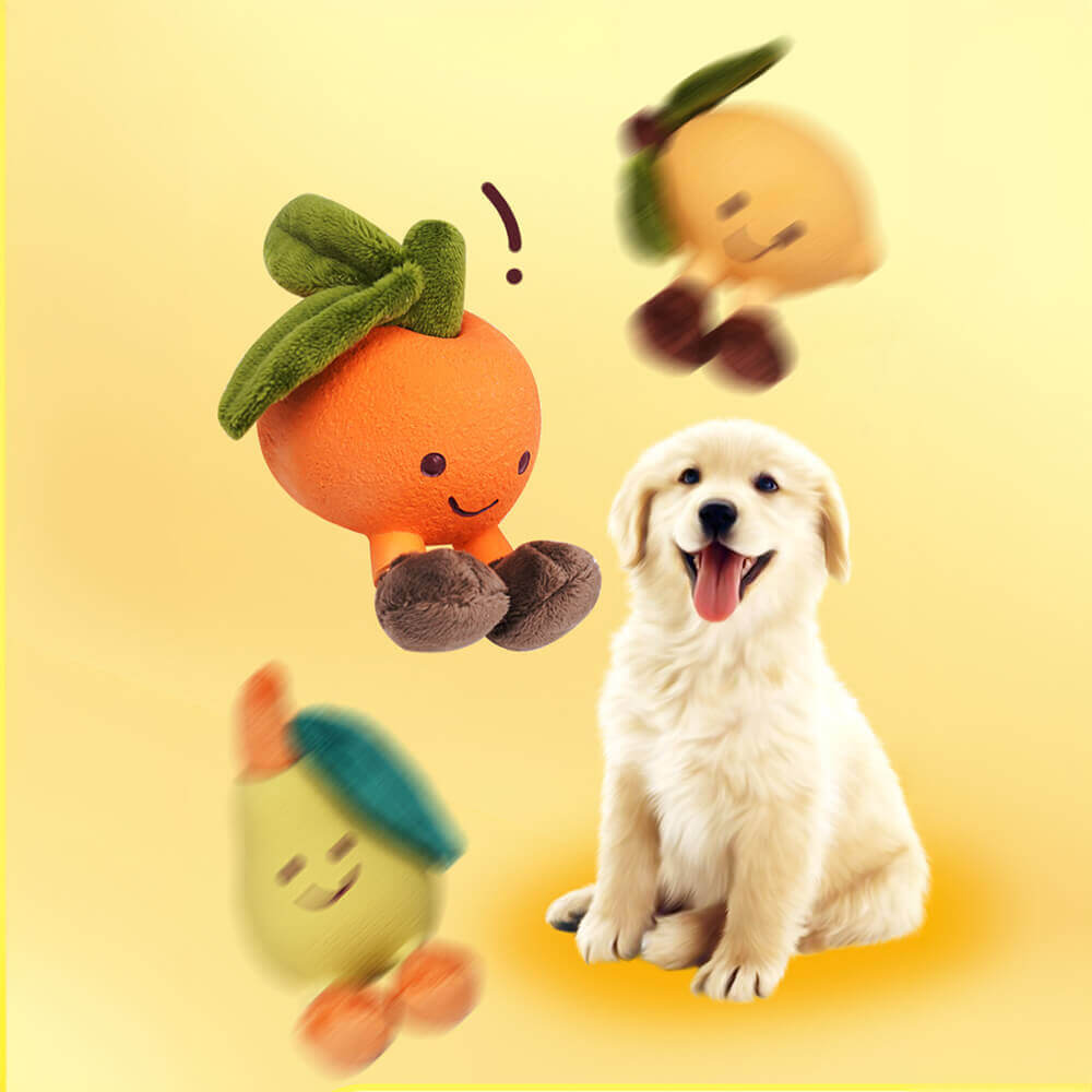 Fruitig honden piepspeeltje