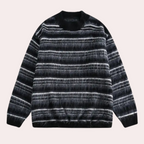Gestreepte heren sweater met comfortabele pasvorm