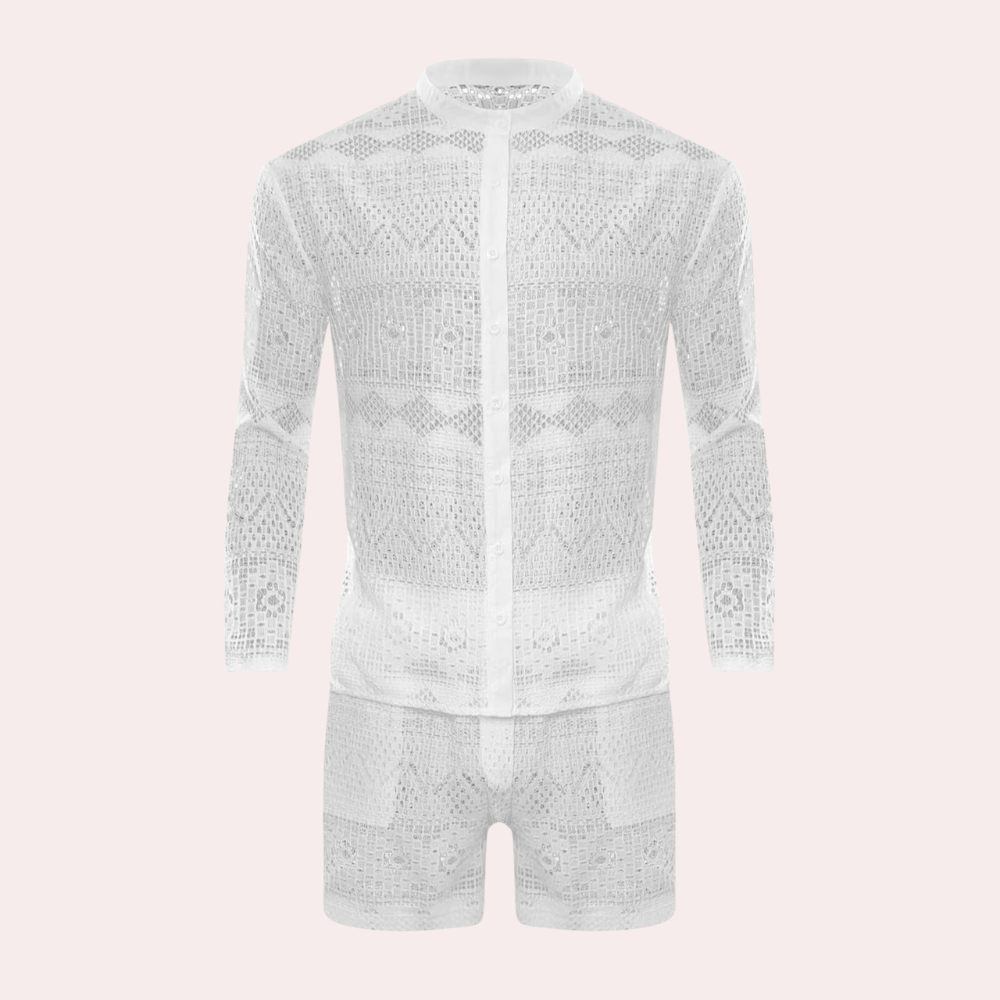 Luchtige kanten zomerset voor heren