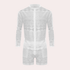 Luchtige kanten zomerset voor heren