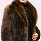 Tijdloze herenjas met bontlook