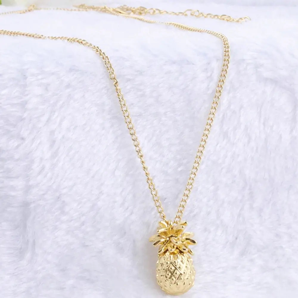Ananas bedel ketting – materiaal: Metaal, zinklegering — afbeelding 4