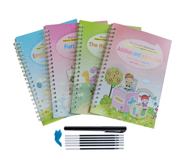 Magisch herschrijfbaar oefenboek voor kids