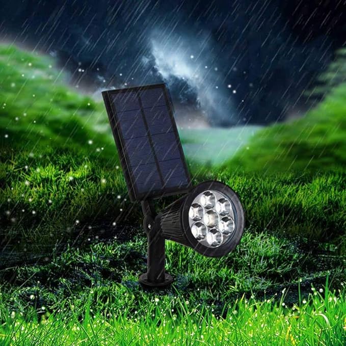 Tuinspot op zonne-energie met 9 LED-kleuren