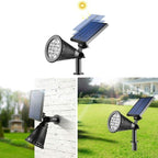 Tuinspot op zonne-energie met 9 LED-kleuren