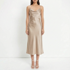 Gedrapeerde slipdress